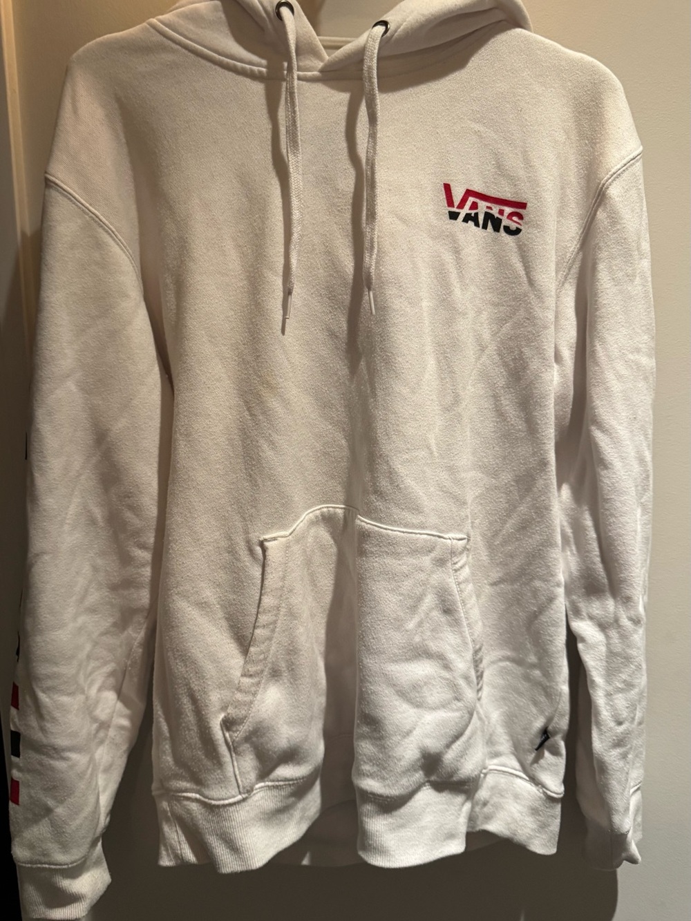 Men’s Vans White Hoodie - size small